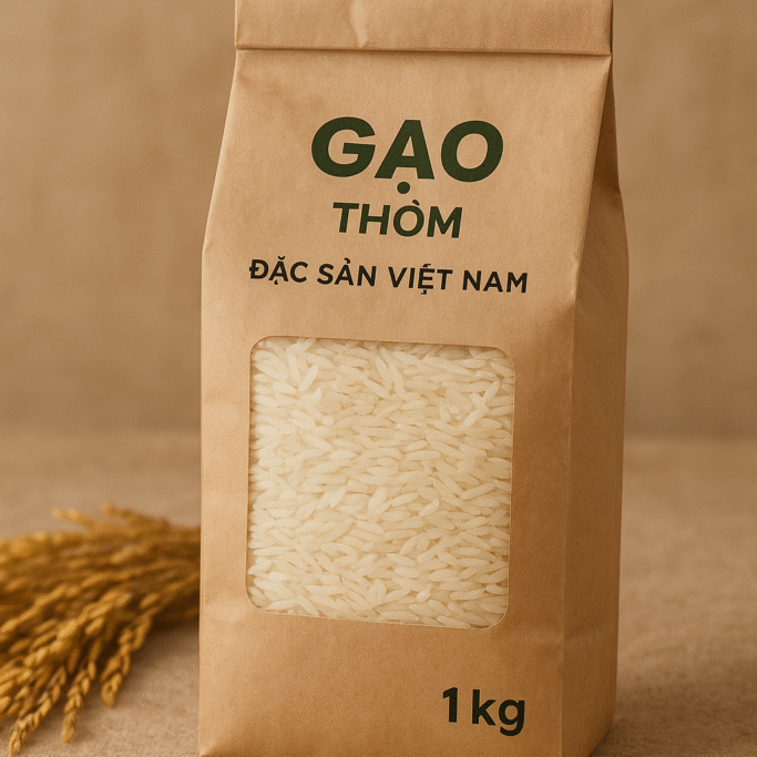Gạo thơm hạt dài Việt Nam chất lượng cao